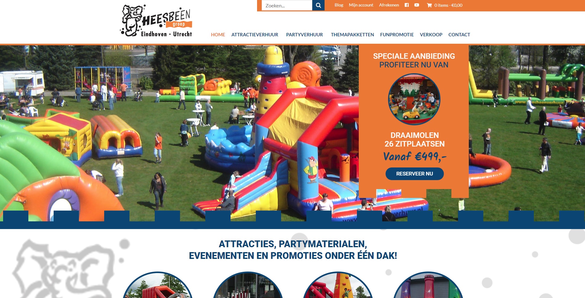 Heesbeen nieuwe website